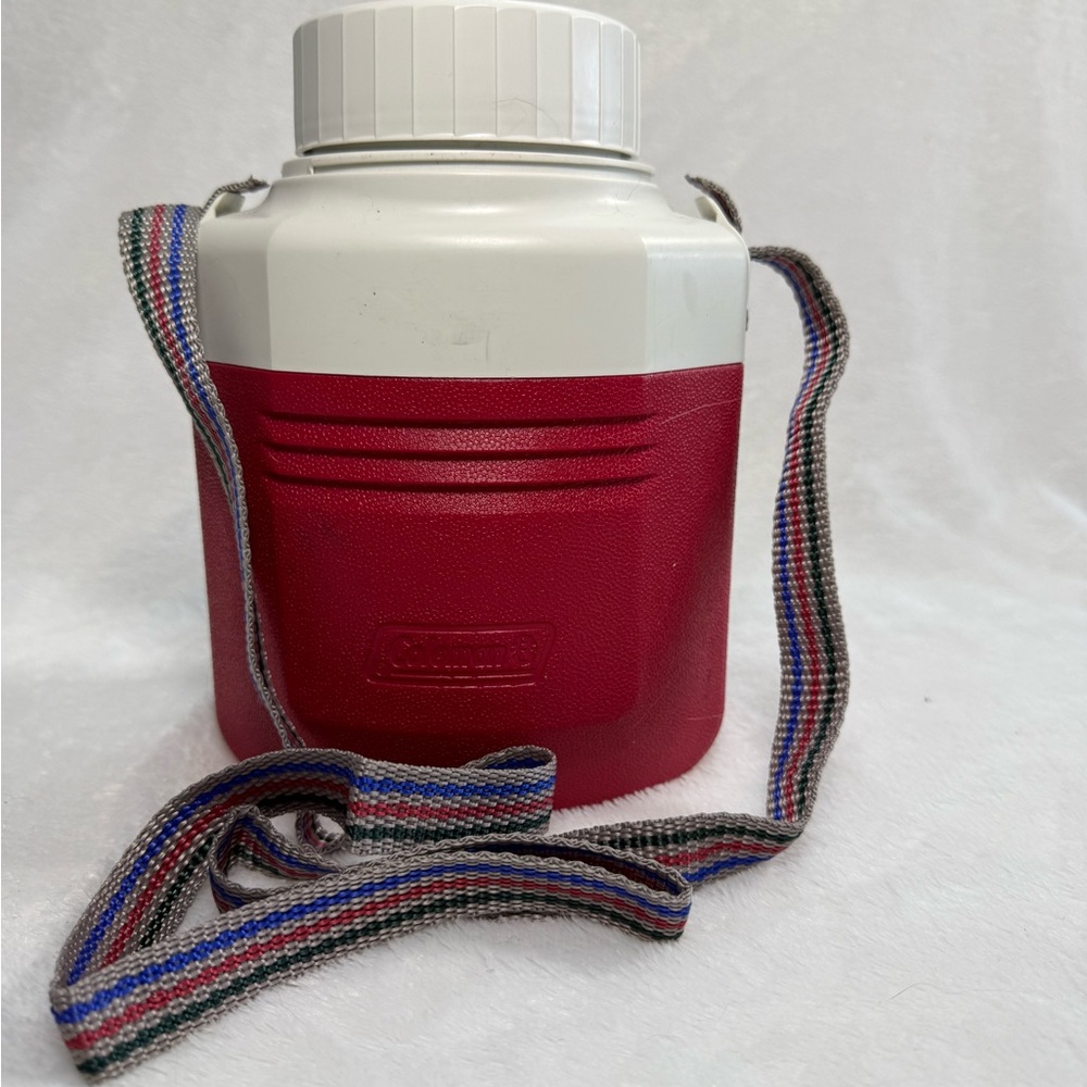 Coleman Classic Red and White Insulated Water Jug